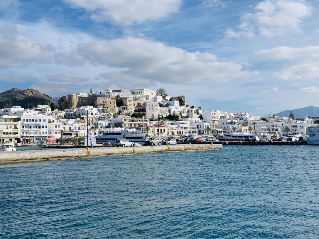 The city of Chora in Naxos