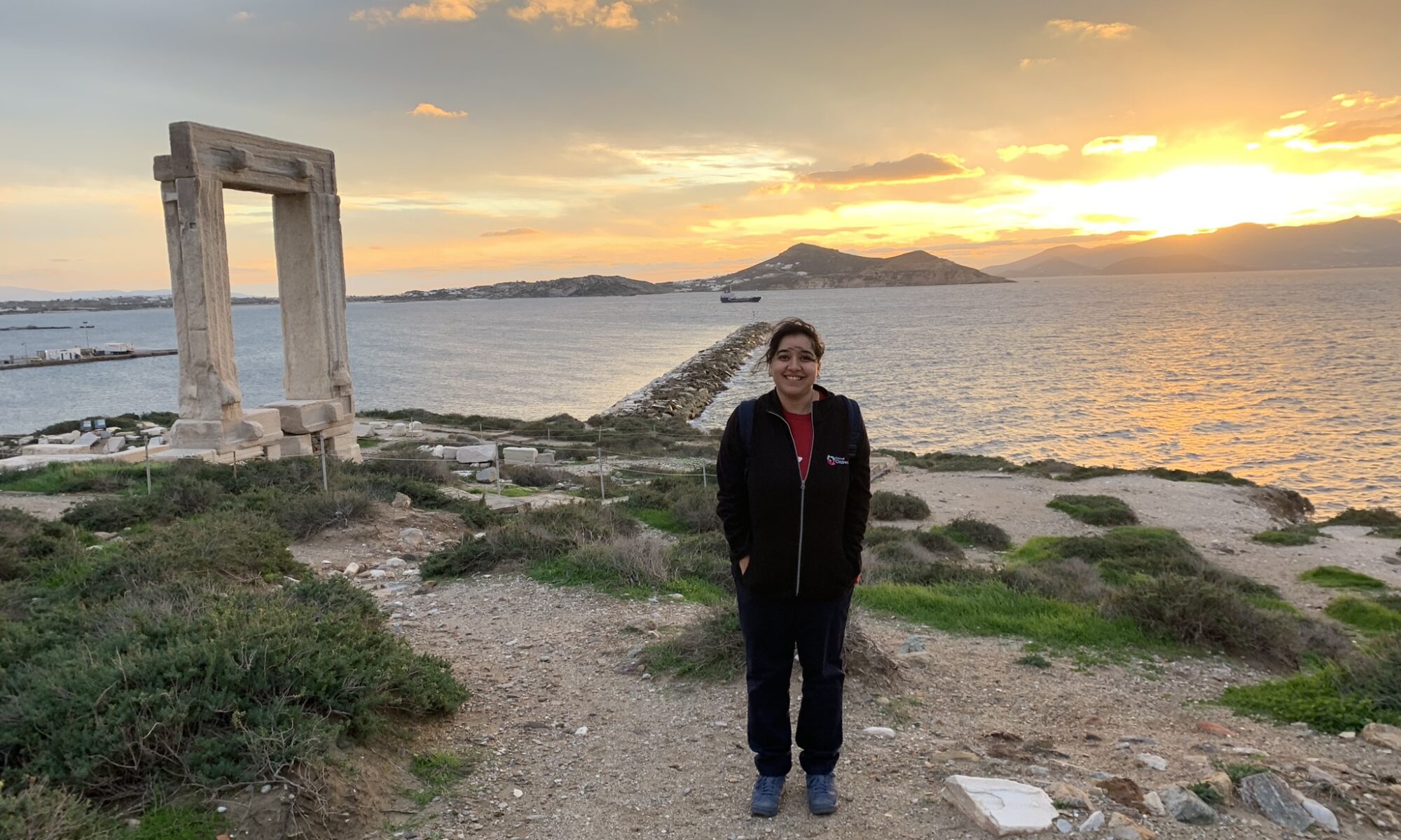 Islet of Palatia at Sunset