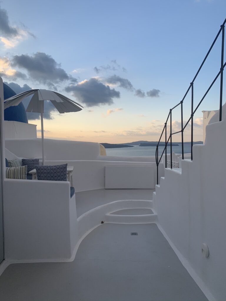 View as I step out of the villa 