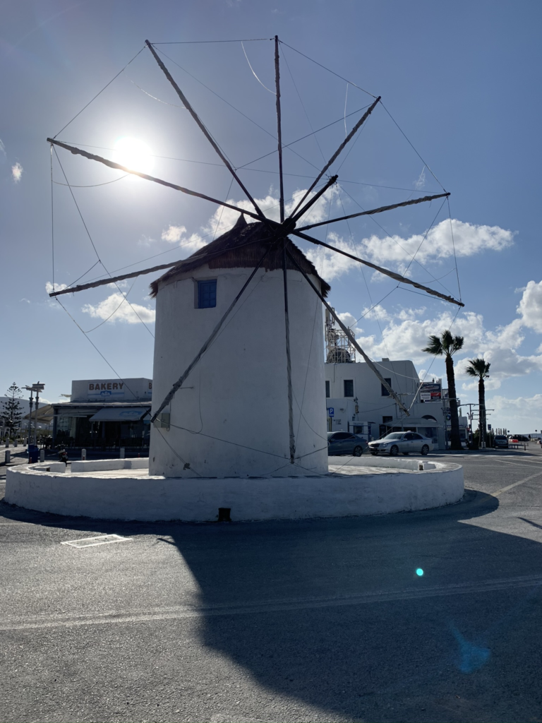 Lone Windmill in Parikia, Paros 